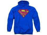 Superman Action Shield Adult Pull Over Hoodie