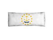 Rhode Island Flag Microfiber Body Pillow