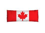 Canadian Flag Microfiber Body Pillow