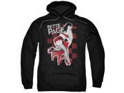 Bettie Page Over A Chair Mens Pullover Hoodie