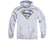 Superman Maize Blue Shield Mens Pullover Hoodie
