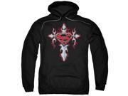 Superman Gothic Steel Logo Mens Pullover Hoodie