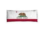 California Flag Microfiber Body Pillow
