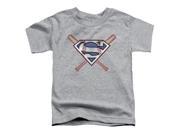 Superman Crossed Bats Little Boys Toddler Shirt