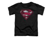 Superman War Torn Shield Little Boys Toddler Shirt