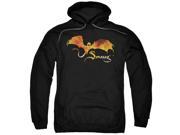 Hobbit Smaug On Fire Mens Pullover Hoodie