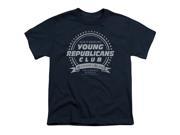 Trevco Family Ties Young Republicans Club Short Sleeve Youth 18 1 Tee Navy Small