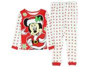 Disney Minnie Mouse Christmas Holiday Baby Toddler Pajamas Sleepwearar