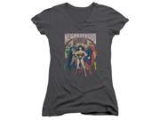 Jla Neighborhood Watch Juniors V-Neck Shirt Jla Neighborhood Watch Juniors V-Neck Shirt