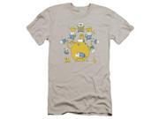 Adventure Time Finn&Jake Group Mens Premium Slim Fit Shirt Adventure Time Finn&Jake Group Mens Premium Slim Fit Shirt