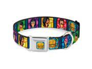 Dog Collar BRGK-Stained Glass Cheeseburger Full Color Multi Color - Stained Pet Collar Dog Collar BRGK-Stained Glass Cheeseburger Full Color Multi Color - Stained Pet Collar