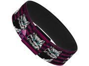 Cheshire Cat Face Poses Stripe Purple Black White Elastic Bracelet 1.0 Cheshire Cat Face Poses Stripe Purple Black White Elastic Bracelet 1.0