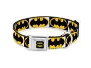 Dog Collar BMC-Batman Black Yellow - Batman Shield Blocks White Black Pet Collar Dog Collar BMC-Batman Black Yellow - Batman Shield Blocks White Black Pet Collar