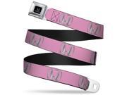 Honda Logo Pink Silver Fade Webbing Seatbelt Belt Fashion Belt Honda Logo Pink Silver Fade Webbing Seatbelt Belt Fashion Belt