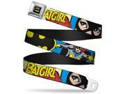 Batman Full Color Black Yellow Batgirl In Action W Face Close Up Webbing Seatbelt Belt Batman Full Color Black Yellow Batgirl In Action W Face Close Up Webbing Seatbelt Belt