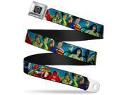 Dc Originals Black Silver The Justice League 12 Superhero Pose Blues Seatbelt Belt Dc Originals Black Silver The Justice League 12 Superhero Pose Blues Seatbelt Belt