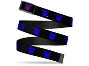 Transformers Decepticon Logo Fcg Black Purple Chrome Decepticon Logo Web Belt Transformers Decepticon Logo Fcg Black Purple Chrome Decepticon Logo Web Belt
