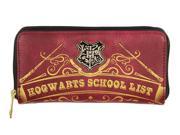Harry Potter Hogwarts School List Zip Around Wallet