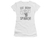 Popeye Eat More Spinach Juniors Short Sleeve Shirt Popeye Eat More Spinach Juniors Short Sleeve Shirt