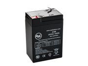 Lightalarms P12N1 6V 5Ah Emergency Light Battery This is an AJC Brand® Replacement
