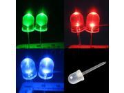 20pcs 10mm 4 pin RGB Diffused Common Cathode LED Tri Color Red Green Blue