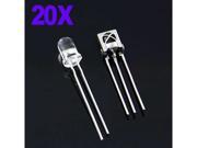 Baaqii A382X20 20 pairs Infrared Diode LED IR Emission and Receiver