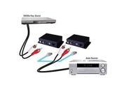 Vanco 280535 RCA Analog Audio over Cat5e Cat6 Cable Extender Balun Kit