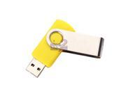 New Yellow Hi Speed 1GB 1 GB 1G USB 2.0 Flash Drive Swivel Fold Design Thumb Memory Storage Stick Rotating jump Drives
