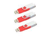 NEW Lot5 Red 5x Hi Speed 1GB 1G USB 2.0 Flash Drive Memory Stick Jump Drive Pen Thumb Swivel Fold Rotate