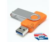 NEW 32GB Orange High Speed Swivel USB 3.0 Flash Drive Memory USB3.0 Fold Thumb Stick Pen Drives 32G Storage U Disk Gift