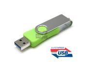 NEW 32GB Green High Speed Swivel USB 3.0 Flash Drive Memory USB3.0 Rotate Thumb Stick Pen Drives 32G Storage U Disk Gift