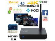 Measy B4TS 4K Ultra HD Android 5.1 Lolilpop 64bit CPU TV Box Penta Core GPU Media Player Streamer KODI XBMC HDMI 2.0 Bluetooth 4.0 WiFi H.265 HEVC