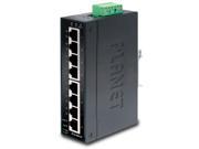 Planet IGS 801T 8 Port 10 100 1000Mbps Industrial Gigabit Ethernet Switch w Wide Operating Temperature
