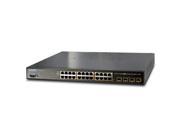Planet SGSW 24040P4 24 Port Gigabit PoE Managed Stackable Switch 220W