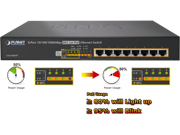 Planet GSD 808HP 8 Port 10 100 1000bps 802.3at PoE Desktop Switch