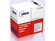Shireen Indoor Cat5e UTP Plenum Rated CMP Cable Blue 1 000 ft. box DC 1050