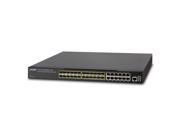 Planet XGS3 24242 Layer 3 24 Port 100 1000X SFP 16 Port shared TP 4 Port 10G SFP Stackable Managed Switch