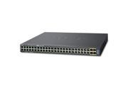 Planet GS 5220 48T4X L2 48 Port 10 100 1000 Mbps 4 Port Shared SFP 4 Port 10G SFP Managed Switch with Hardware Layer 3 IPv4 IPv6 Static Routing