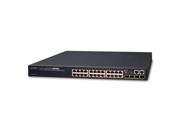 Planet SGS 6340 24P4S Layer 3 24 Port 10 100 1000T 802.3at PoE 4 Port 1000X SFP Stackable Managed Switch 370W
