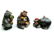 Woodland Bear Ornaments Set of Three 0197 242921