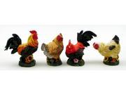 Hen and Rooster Set of 4 0154 17732