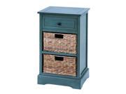 Woodcraft Life Style Cabinet With 2 Wicker Baskets 96180