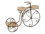Benzara 66554 Garden Three Shelf Tricycle Planter Stand For Your Plants