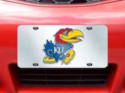 Fanmats University of Kansas Jayhawks License Plate Inlaid 6 x12