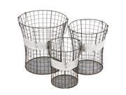 The Handy Set of 3 Metal Wire Basket