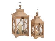 Beautiful Styled Wood Glass Lantern