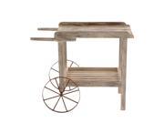 BENZARA 58504 The Magical Wood Metal Handcart