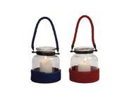 The Simple Glass Rope Lantern 2 Assorted
