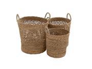 Most Useful Seagrass Basket Set Of 3