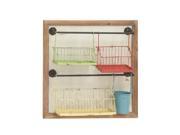 Exclusive Metal Wood Wall Storage Rack